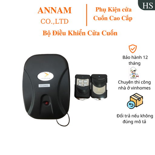 Bộ Điều Khiển Cửa Cuốn AN-1B Mã Nhảy -Remote Cửa Cuốn - Mã sóng 433 MHz